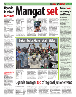 Uganda Emerges Top of Regional Junior Envent