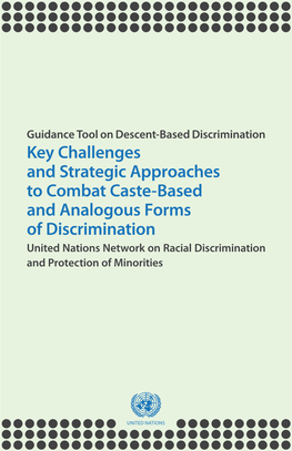 Key Challenges and Strategic Approaches to Combat Caste-Based and Analogous Forms of Discrimination