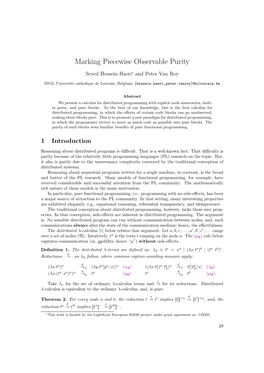 Marking Piecewise Observable Purity