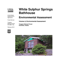 White Sulphur Springs Bathhouse Environmental Assessment - Key Acronyms and Other Terms