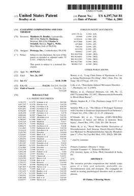 (12) United States Patent (10) Patent No.: US 6,197,764 B1 Bradley Et Al