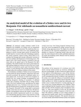 An Analytical Model of the Evolution of a Stokes Wave and Its Two Benjamin–Feir Sidebands on Nonuniform Unidirectional Current