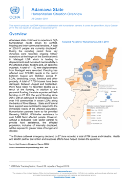 Adamawa State Humanitarian Situation Overview