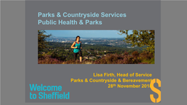 Parks & Countryside Services Public Health & Parks