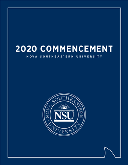 2020 Commencement Nova Southeastern University