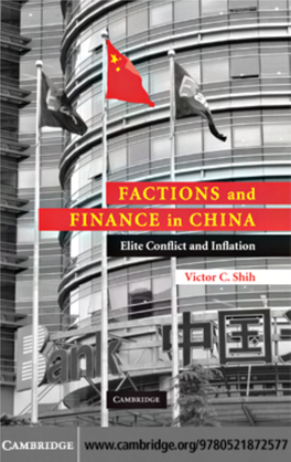 119516 Factions and Finance in China Elite Conflict and Inflation.Pdf