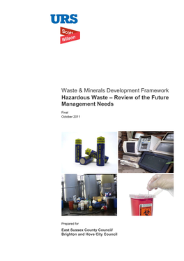 Hazardous Waste – Review of the Future Management Needs