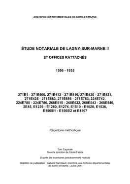 Étude Notariale De Lagny-Sur-Marne II Et Offices Rattachés