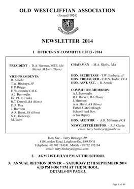 OWA Newsletter 2014 PDF File