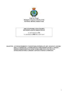 Città Di Trani Medaglia D'argento Al Merito Civile Provincia Barletta