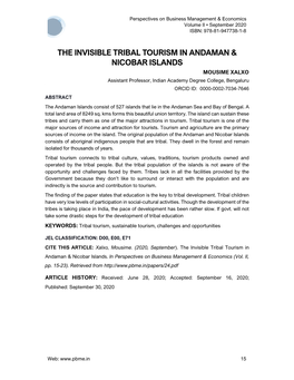 The Invisible Tribal Tourism in Andaman & Nicobar Islands