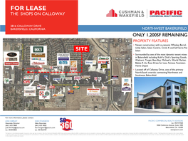 For Lease the Shops on Calloway