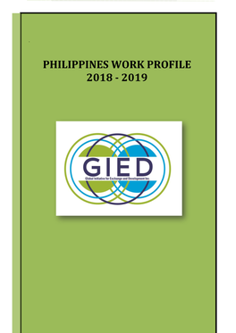 Global Initiative for Exchange and Development Inc. (GIED) Is a Non-Profit and Non-Government Organization Established Last July 07, 2015 in Cebu City, Philippines