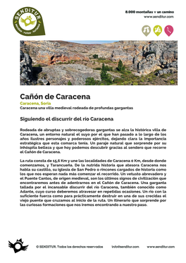 Cañón De Caracena Caracena, Soria Caracena Una Villa Medieval Rodeada De Profundas Gargantas