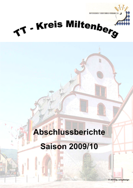 Abschlussberichte Saison 2009/10