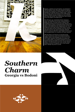 Georgia Vs Bodoni Y Y Y Y