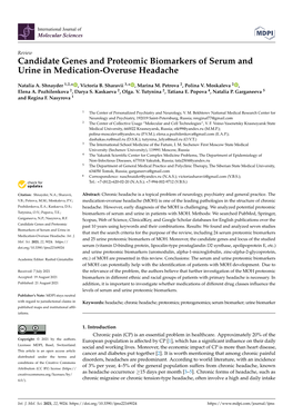 Candidate Genes and Proteomic Biomarkers of Serum and Urine in Medication-Overuse Headache