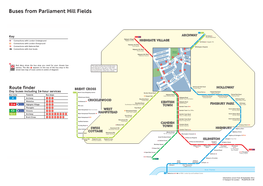 Buses from Parliament Hill Fields