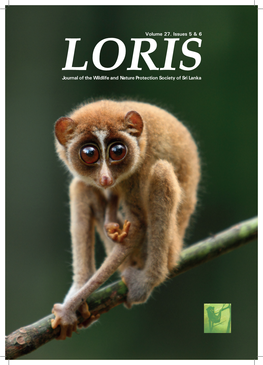 Journal of the Wildlife and Nature Protection Society of Sri Lanka