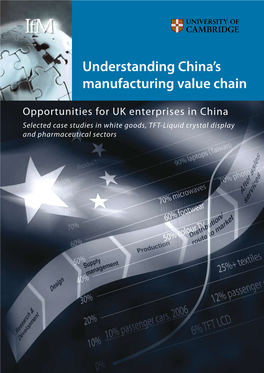 Understanding China's Manufacturing Value Chain