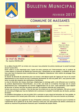 Bulletin Municipal Février 2017