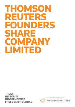 Thomson Reuters Founders Share Company Limited