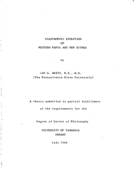 Diastrophic Evolution of Western Papua and New Guinea