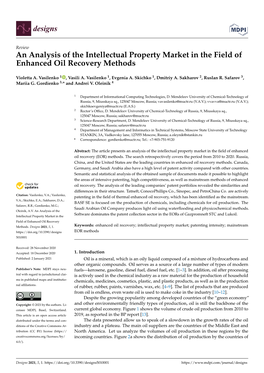 An Analysis of the Intellectual Property Market in the Field of Enhanced Oil Recovery Methods