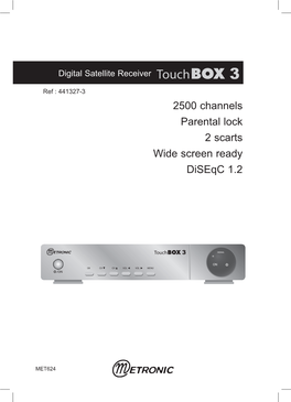 2500 Channels Parental Lock 2 Scarts Wide Screen Ready Diseqc 1.2