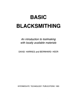 Basic Blacksmithing