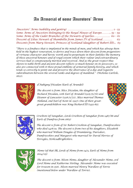 An Armorial of Some Ancestors' Arms