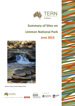 Summary of Sites on Limmen National Park