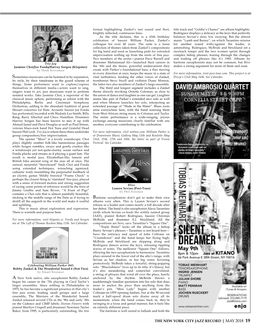 NYC Jazz Record Review