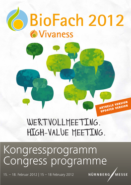 Kongressprogramm Congress Programme