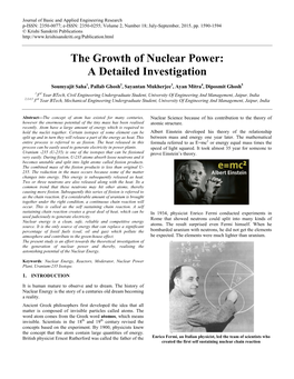 The Growth of Nuclear Power: a Detailed Investigation