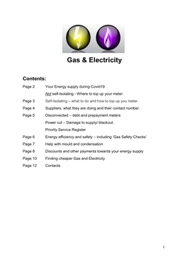 Gas & Electricity