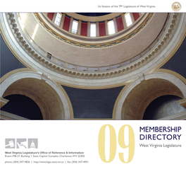 MEMBERSHIP DIRECTORY West Virginia Legislature