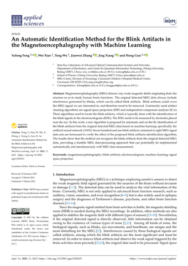 An Automatic Identification Method for the Blink Artifacts in The