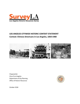 Chinese Americans in Los Angeles, 1850-1980