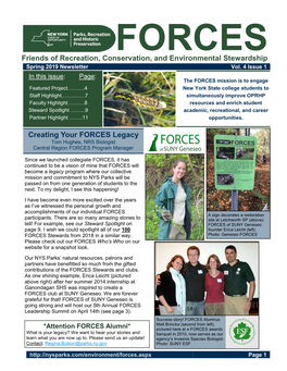 FORCES Friends of Recreation, Conservation, and Environmental Stewardship