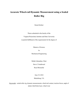 For Precise Evaluation of Wheel-Rail Contact Mechanics and Dynamics [Doctoral Thesis]