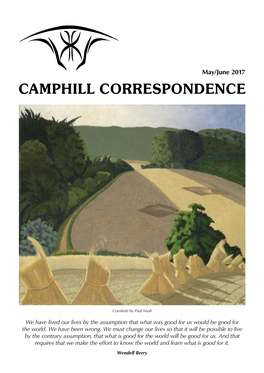 Camphill Correspondence May/June 2017