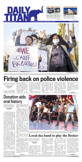 Firing Back on Police Violence