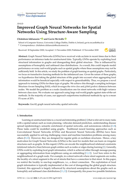 Improved Graph Neural Networks for Spatial Networks Using Structure-Aware Sampling