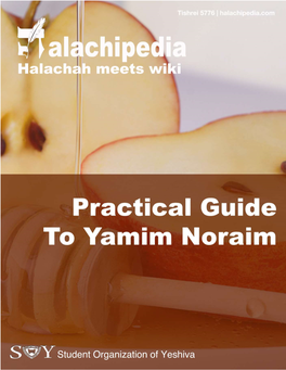 Yamim Noraim Packet.Pdf