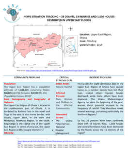 Heavy Rains for Eight Continuous Days in the Upper East Region of Ghana