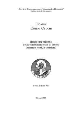 Fondo Cecchi