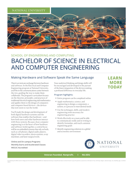 Bachelor of Science in Electrical and Computer Engineering