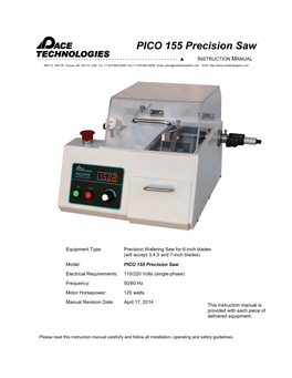 PICO 155 Precision Saw