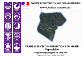 TRANSMISSION D'informations AU MAIRE Vignevieille